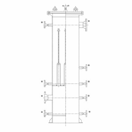 FL-efficient gas liquid coalescence separator